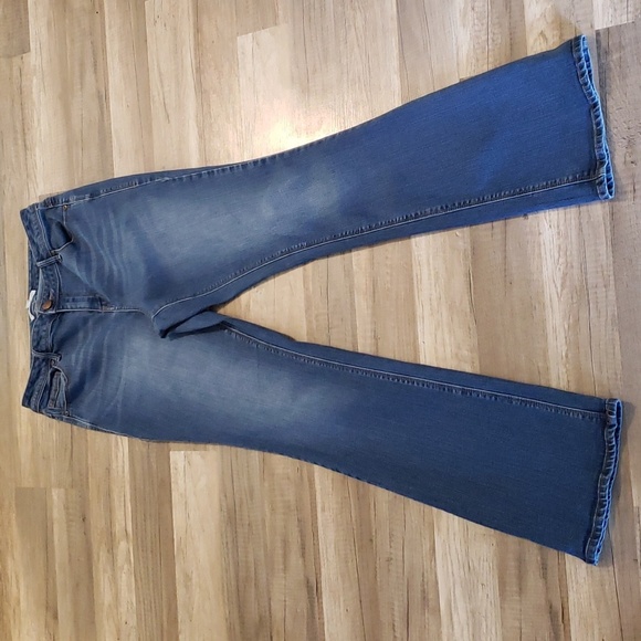 MERI SKYE PLUS SIZE STRETCH DENIM BOOTCUT JEANS SZ 14W - Picture 1 of 9